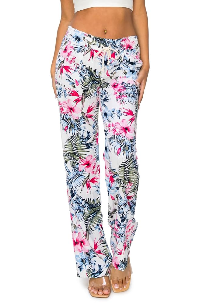 Cali1850 Women's Casual Linen Pants 32